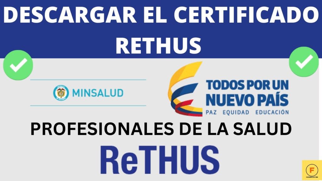 Certificado Rethus 2025